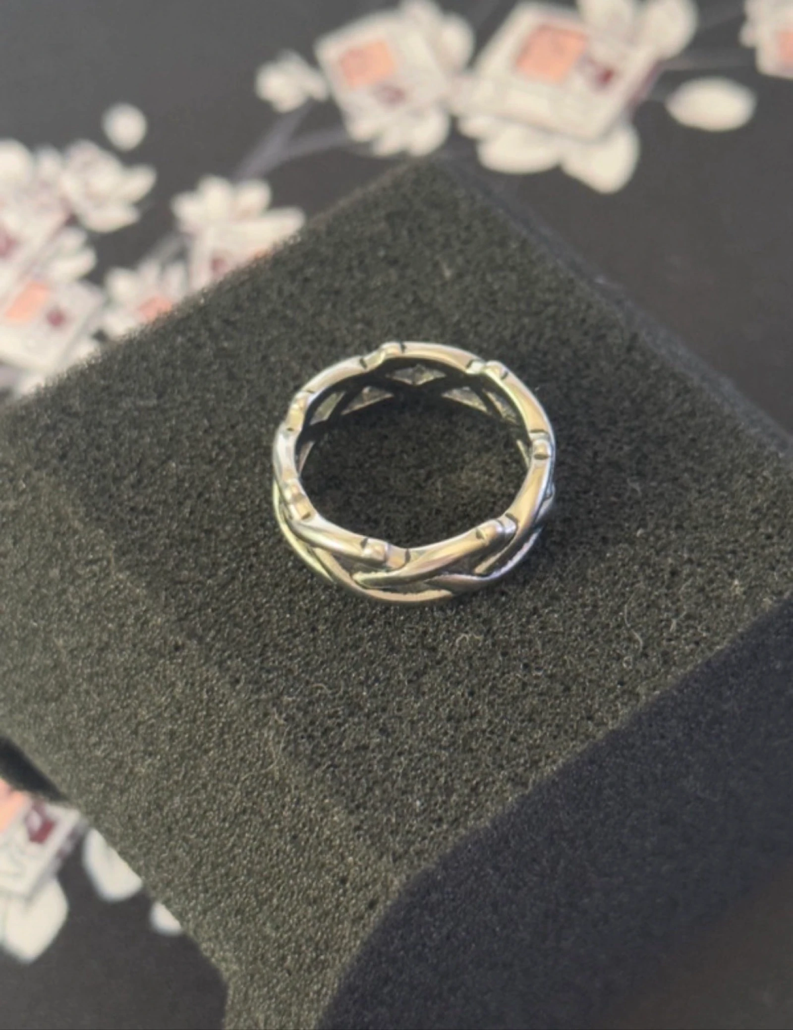 Zilveren y2k ring – photo 3